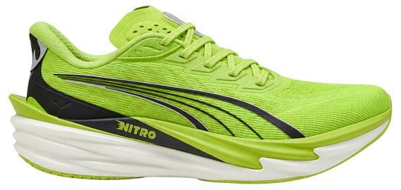 Кроссовки мужские Puma Deviate Nitro 4 Sunny Lime/Puma Black - Фото 1 большая