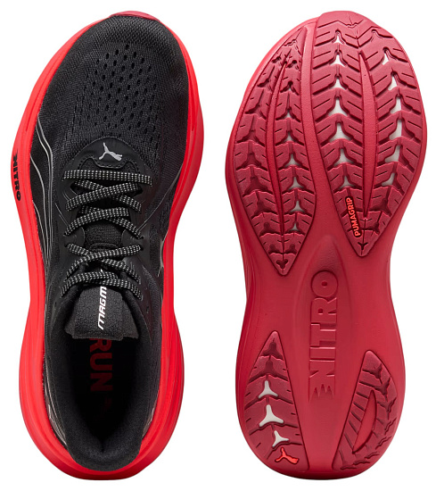 Кроссовки мужские Puma Magmax Nitro 2 Puma Black/Ultra Red - Фото 5 большая