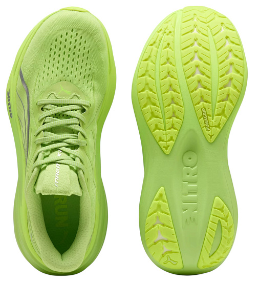 Кроссовки мужские Puma Magmax Nitro 2 Sunny Lime/Puma Silver - Фото 5 большая
