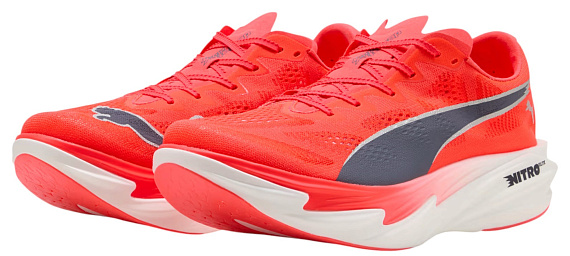 Кроссовки мужские Puma Deviate Nitro Elite 4 Ultra Red/Inky Depths/White - Фото 3 большая