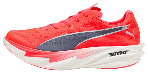 Кроссовки мужские Puma Deviate Nitro Elite 4 Ultra Red/Inky Depths/White - Фото 2 большая