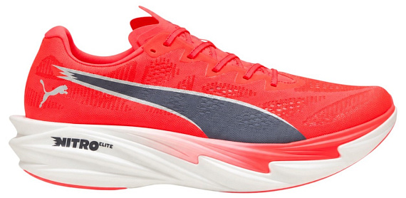 Кроссовки мужские Puma Deviate Nitro Elite 4 Ultra Red/Inky Depths/White - Фото 1 большая