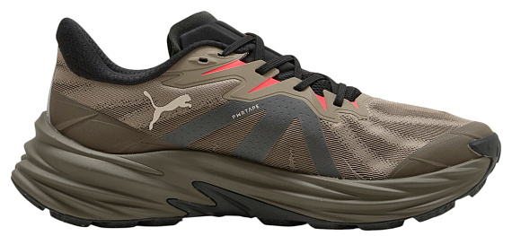 Кроссовки мужские Puma Fast/Trac Nitro 4 Matte Bronze/Mouse Gray/Red - Фото 4 большая