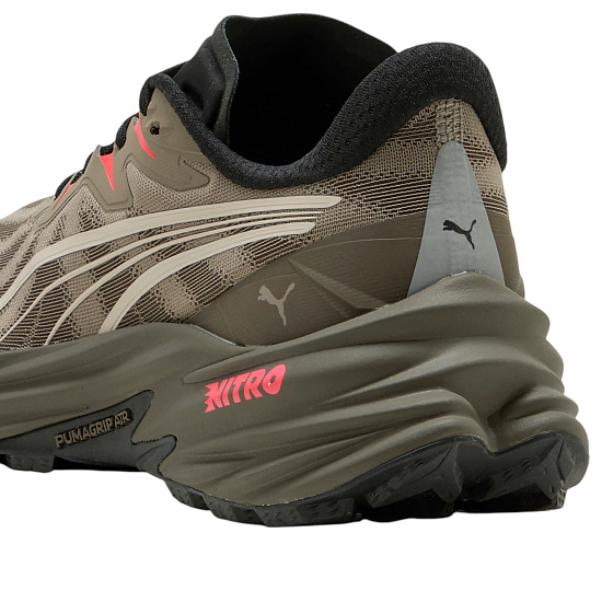 Кроссовки мужские Puma Fast/Trac Nitro 4 Matte Bronze/Mouse Gray/Red - Фото 6 большая