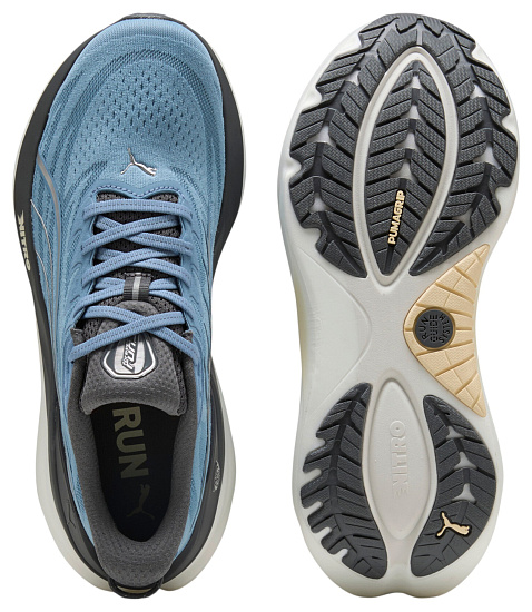 Кроссовки мужские Puma Foreverrun Nitro 3 Zen Blue/Moody Gray - Фото 3 большая