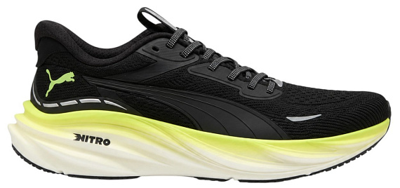 Кроссовки мужские Puma Magnify Nitro 3 Black/ Sunny Lime - Фото 1 большая