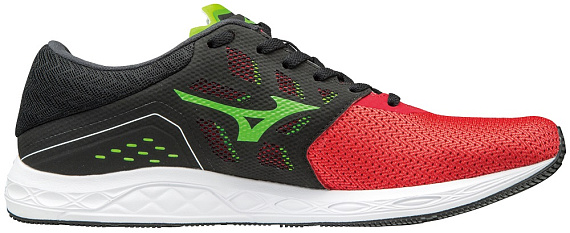 Кроссовки мужские Mizuno Wave Sonic Formula One/Black/Green Slime - Фото 3 большая