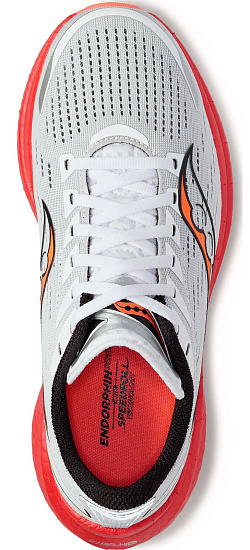 Кроссовки мужские Saucony Endorphin Speed 3 White/Black/Vizired - Фото 3 большая