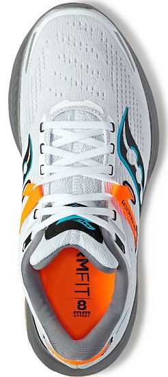 Кроссовки мужские Saucony Guide 16 White/Gravel - Фото 3 большая