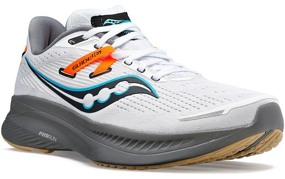 Кроссовки мужские Saucony Guide 16 White/Gravel - Фото 5 большая