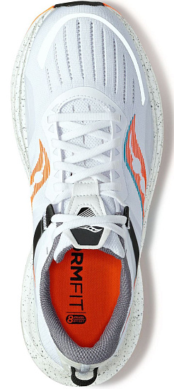 Кроссовки мужские Saucony Tempus White/Viziorange - Фото 3 большая