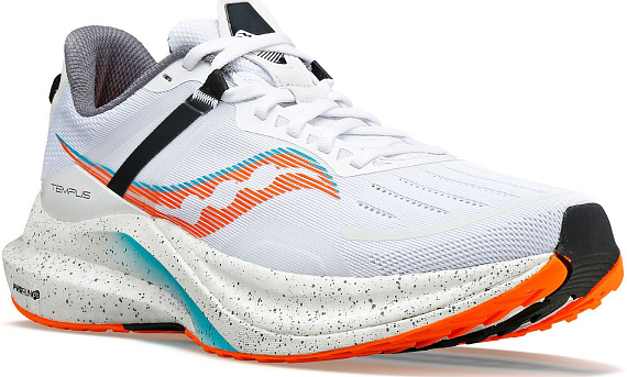 Кроссовки мужские Saucony Tempus White/Viziorange - Фото 5 большая