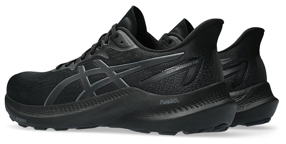 Кроссовки мужские ASICS Gt-2000 12 Black/Black - Фото 3 большая