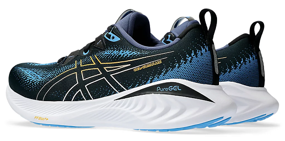 Кроссовки мужские ASICS Gel-Cumulus 25 Black/Fellow Yellow - Фото 3 большая