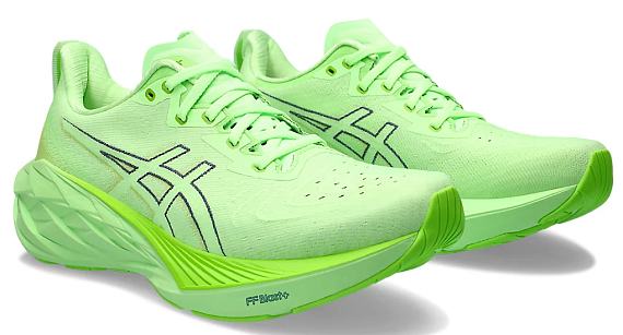 Кроссовки мужские ASICS Novablast 4 Illuminate Green/Lime Burst - Фото 2 большая