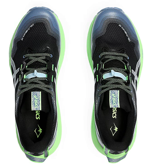 Кроссовки мужские ASICS Gel-Trabuco 12 Black/Light Blue - Фото 6 большая