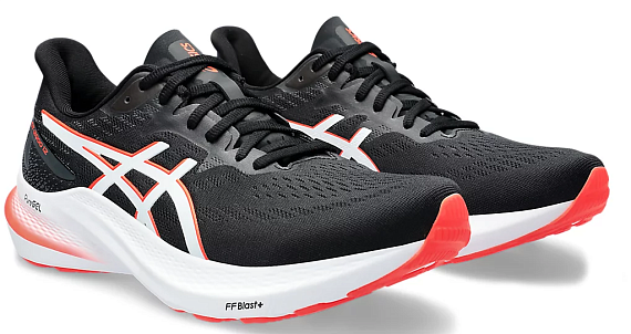 Кроссовки мужские ASICS Gt-2000 12 Black/Sunrise Red - Фото 2 большая