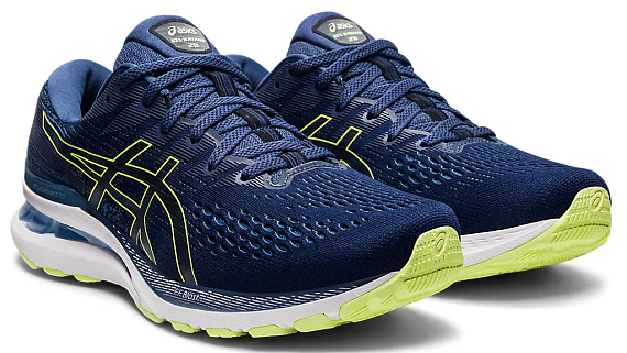 Кроссовки мужские ASICS Gel-Kayano 28 Thunder Blue/Glow Yellow - Фото 2 большая
