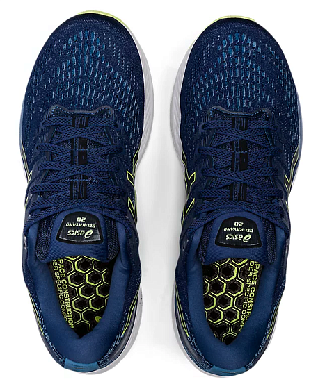 Кроссовки мужские ASICS Gel-Kayano 28 Thunder Blue/Glow Yellow - Фото 6 большая