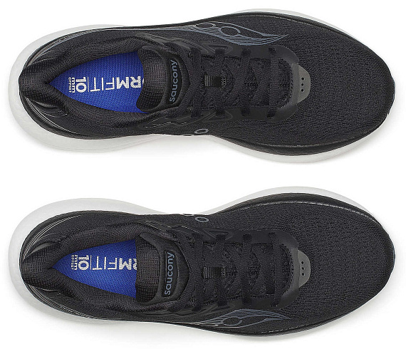 Кроссовки мужские Saucony Triumph 23 Black/White - Фото 3 большая