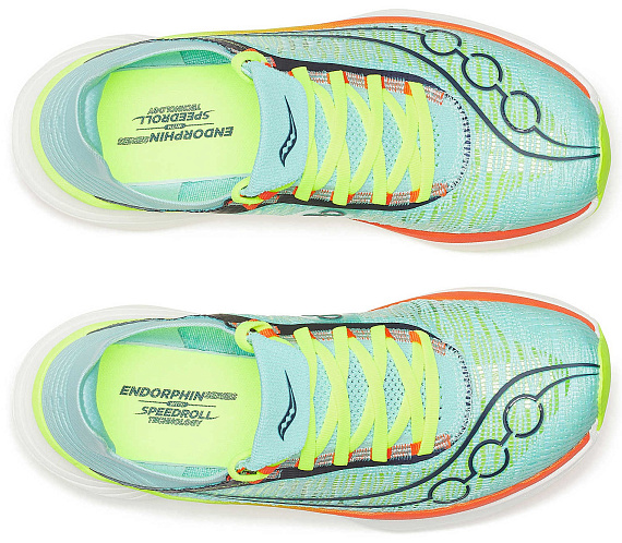 Кроссовки Saucony Endorphin Elite 2 Splash/Fire - Фото 3 большая