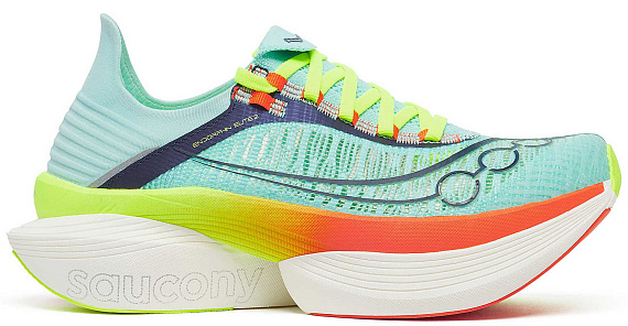 Кроссовки Saucony Endorphin Elite 2 Splash/Fire - Фото 1 большая