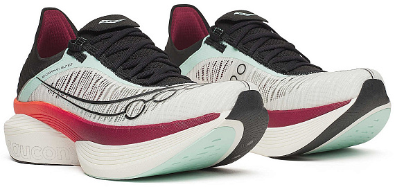 Кроссовки Saucony Endorphin Elite 2 White/Crimson - Фото 6 большая