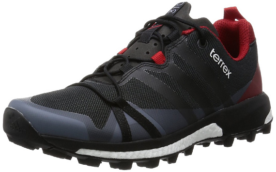 Кроссовки мужские Adidas Terrex Agravic Grey/Black/Red - Фото 3 большая