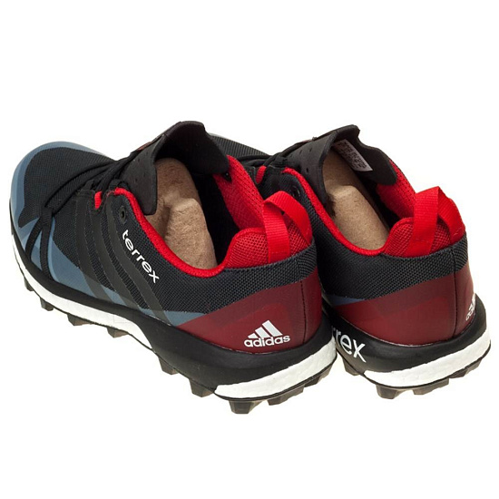 Кроссовки мужские Adidas Terrex Agravic Grey/Black/Red - Фото 4 большая