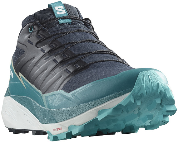 Кроссовки мужские Salomon Thundercross Carbon/Tahitian Tide/Peacock Blue - Фото 6 большая