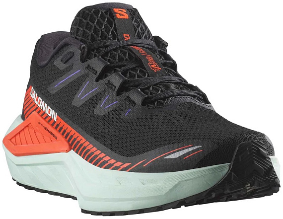 Кроссовки мужские Salomon Drx Defy Grvl Black/Cherry Tomato/Bay - Фото 2 большая