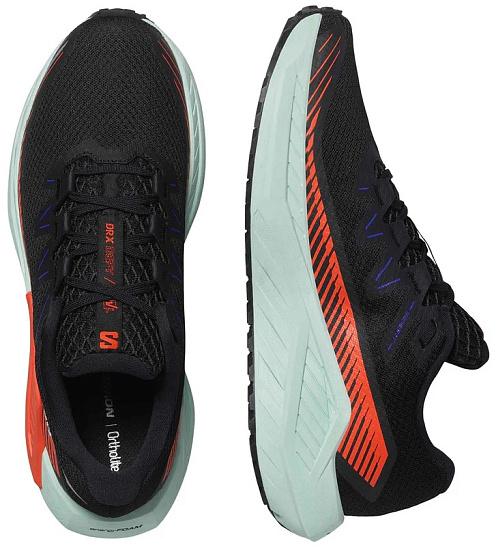 Кроссовки мужские Salomon Drx Defy Grvl Black/Cherry Tomato/Bay - Фото 3 большая