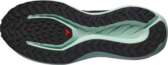 Кроссовки мужские Salomon Drx Defy Grvl Black/Cherry Tomato/Bay - Фото 4 большая