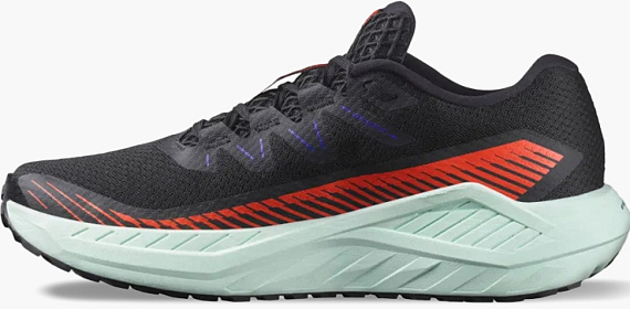 Кроссовки мужские Salomon Drx Defy Grvl Black/Cherry Tomato/Bay - Фото 5 большая
