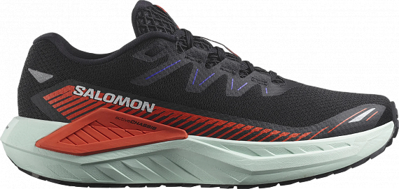 Кроссовки мужские Salomon Drx Defy Grvl Black/Cherry Tomato/Bay - Фото 1 большая