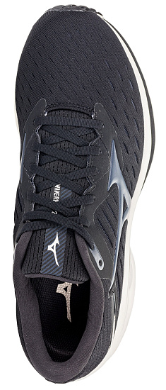 Кроссовки мужские Mizuno Wave Rider 24 Чер/Чернильн/Бел - Фото 3 большая