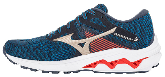 Кроссовки мужские Mizuno Wave Inspire 17 Чернильн/Зол/Крас - Фото 6 большая