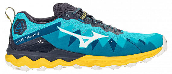 Кроссовки мужские Mizuno Wave Daichi 6 Гол/Бел/Желт - Фото 1 большая