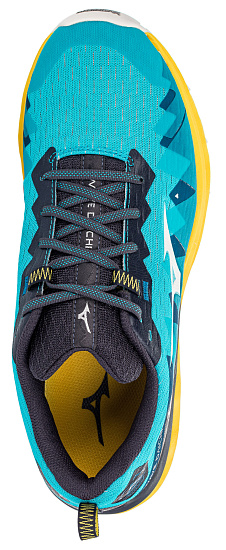 Кроссовки мужские Mizuno Wave Daichi 6 Гол/Бел/Желт - Фото 3 большая