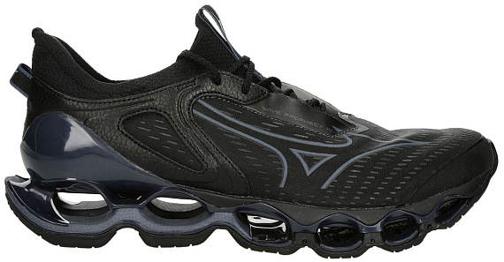 Кроссовки Mizuno Wave Prophecy 14 Black/Metallic Grey - Фото 1 большая
