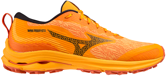 Кроссовки мужские Mizuno Wave Rider Gtx Zinnia/Tigerlily/Black - Фото 1 большая