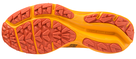 Кроссовки мужские Mizuno Wave Rider Gtx Zinnia/Tigerlily/Black - Фото 5 большая