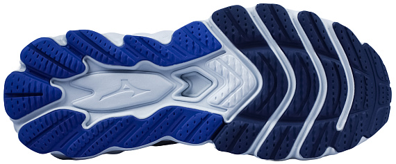 Кроссовки мужские Mizuno Wave Sky 8 Plein Air/Laser Blue/Mugen Blue - Фото 4 большая
