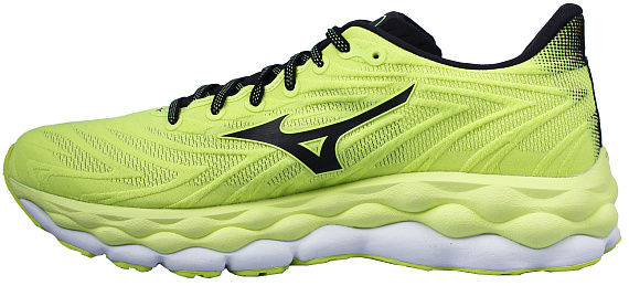 Кроссовки мужские Mizuno Wave Sky 8 Mizuno Neo Lime/Black/White - Фото 2 большая