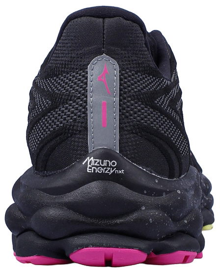 Кроссовки Mizuno Wave Sky 8 Black/Silver/Pink Tetra - Фото 3 большая