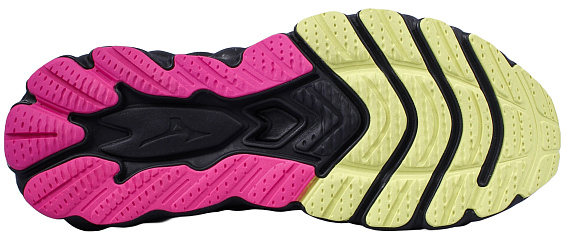 Кроссовки Mizuno Wave Sky 8 Black/Silver/Pink Tetra - Фото 4 большая