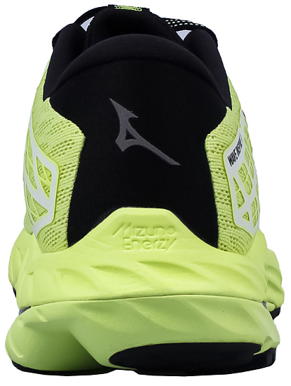 Кроссовки мужские Mizuno Wave Inspire 20 Mizuno Neo Lime/Black/Evening - Фото 3 большая