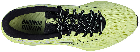 Кроссовки мужские Mizuno Wave Inspire 20 Mizuno Neo Lime/Black/Evening - Фото 5 большая