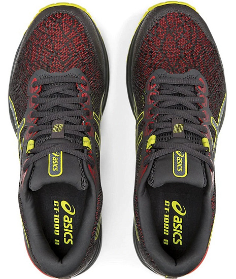 Кроссовки мужские ASICS GT-1000 8 GTX Graphite Grey/Sour Yuzu - Фото 5 большая