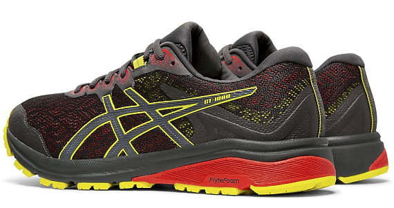 Кроссовки мужские ASICS GT-1000 8 GTX Graphite Grey/Sour Yuzu - Фото 7 большая